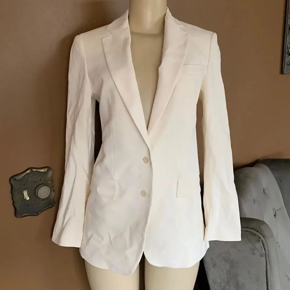 Express Vintage Woman’s Ivory Suit Blazer Jacket Made in Romania
